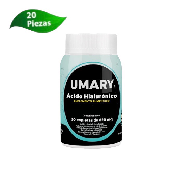 20 Acidos Hialuronico UMARY 30 Capletas 860gr ENVIO EXPRESS GRATIS!