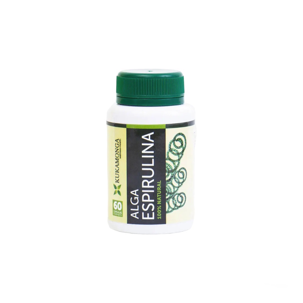 Alga Espirulina 60 caps de 500mg Hql Natural