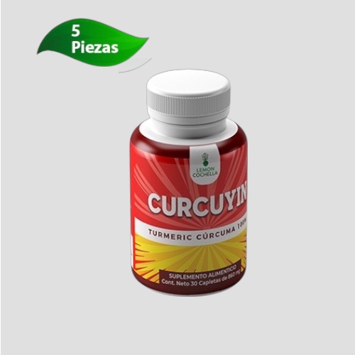 5 Frascos De Curcuyin Con 30 Cap C/u Envio Gratis!