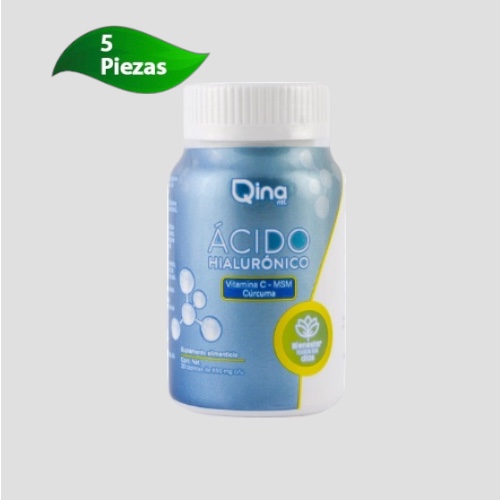 5 Piezas Acido Hialuronico Qina Con 30 Capletas C/u ENVIO GRATIS!