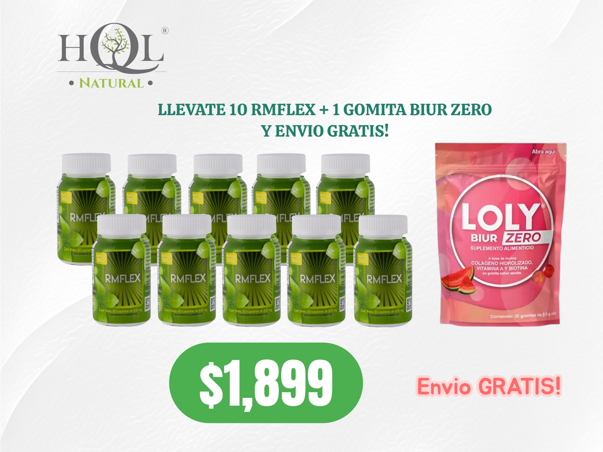 10 Rm + 1 Gomitas Glow Envío Gratis!